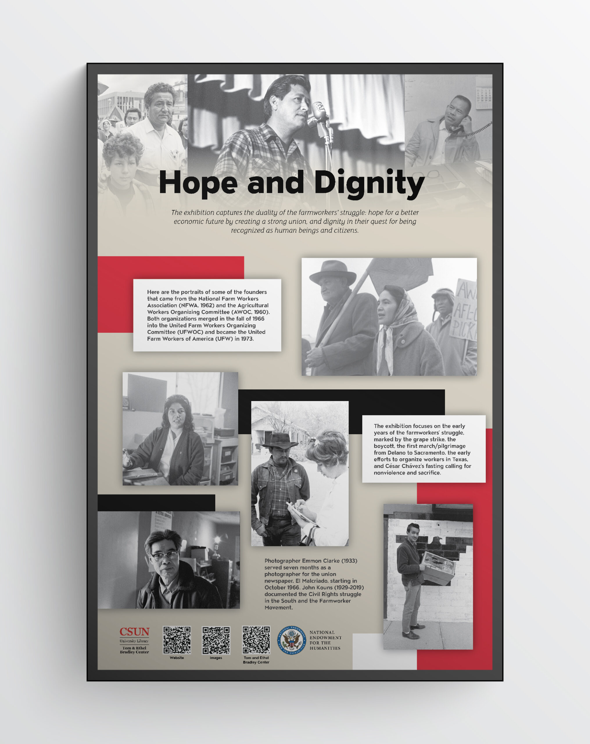 Introductory panel: Hope and Dignity.