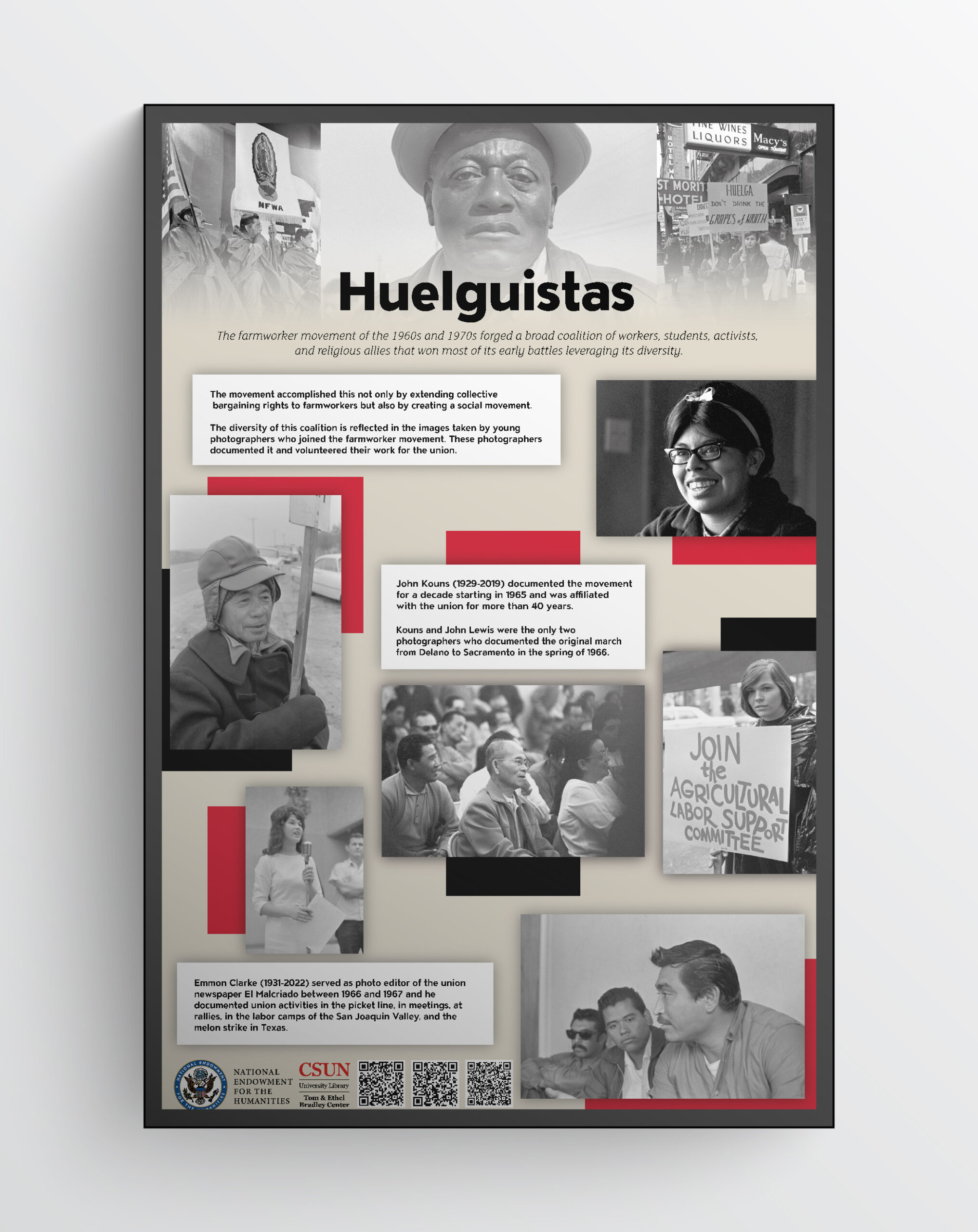 Panel of Huelguistas or Strikers.